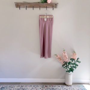 Free people silk skirt in mauve, size 0